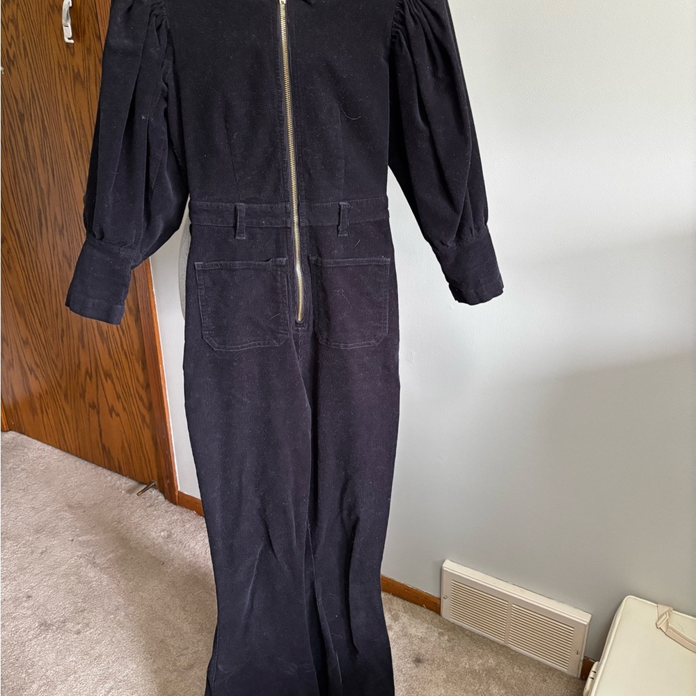 Black Zip-Up Jumpsuit